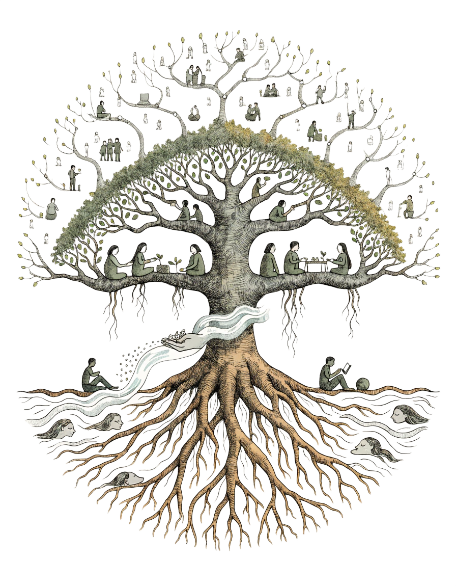 Groundwork Life Skills Camp Hero Illustration - Under The Banyan