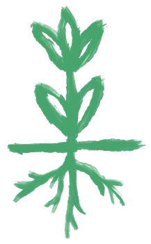 Groundwork program icon — a stylised tree root symbol